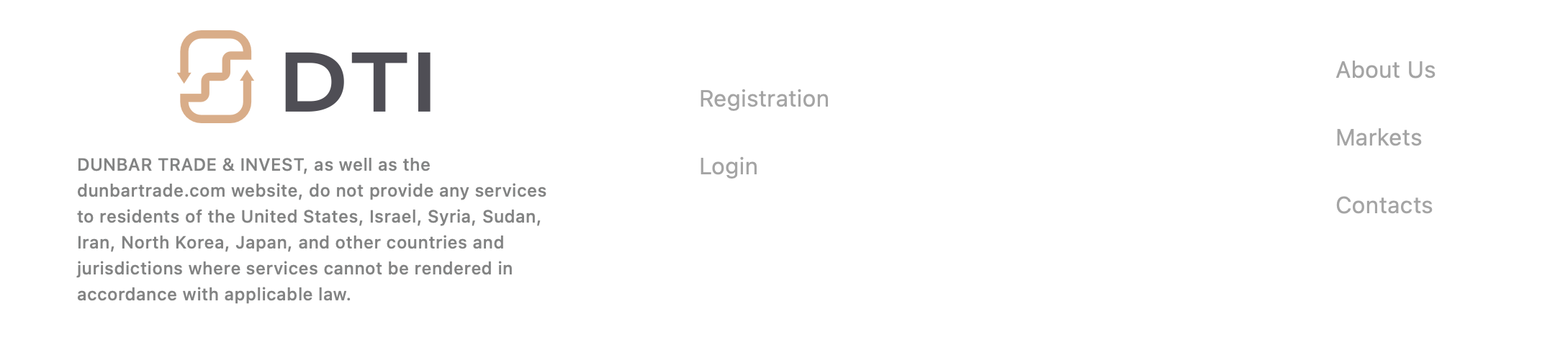 DUNBAR TRADE & INVEST - reg issue