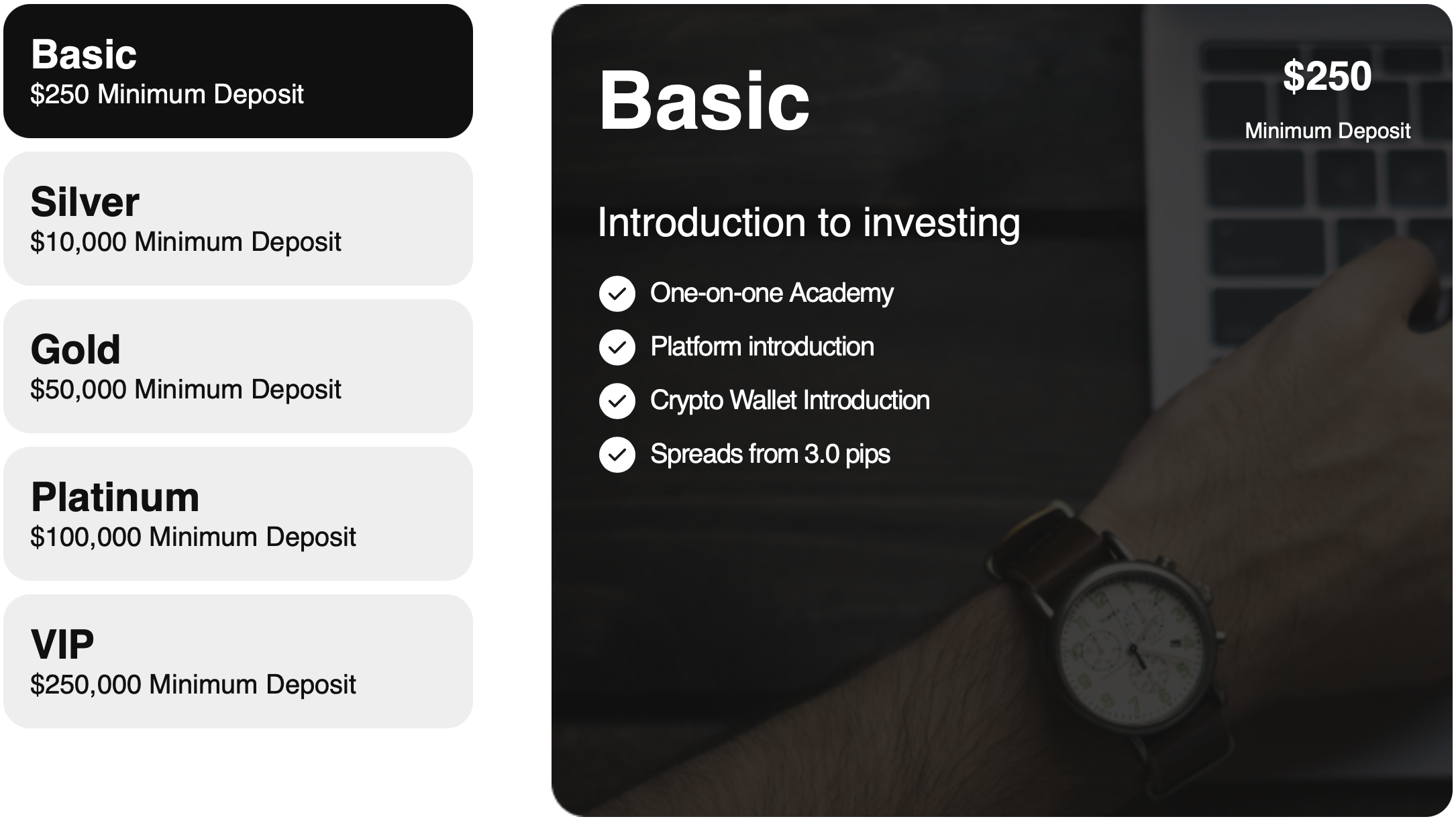 Interac Invest - accounts