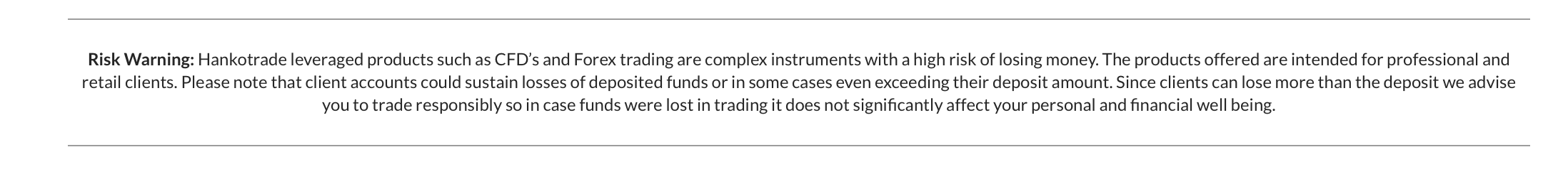 Hankotrade - license